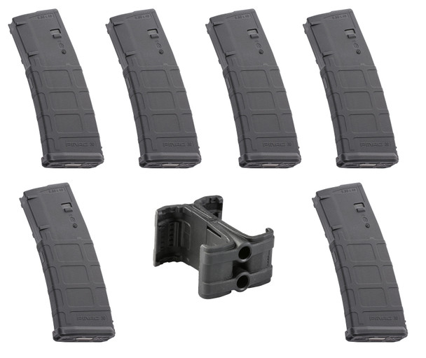 Magpul PMAG 30 AR/M4 GEN M2 MOE Magazine 6/Pack + FREE MagLink